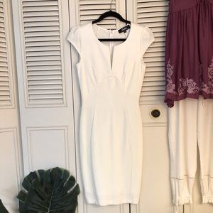 White lulus capped sleeve dress - xs